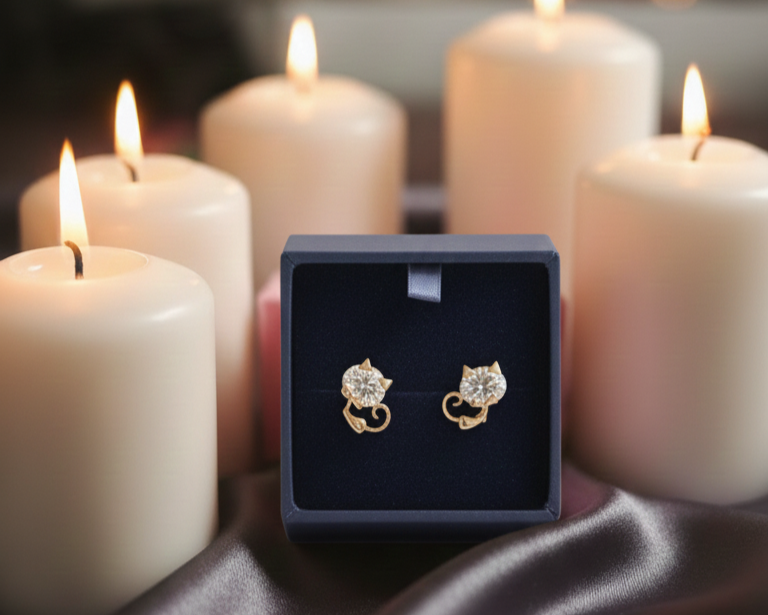 Aros Gato Guardián. Intuición y Protección Radiante.