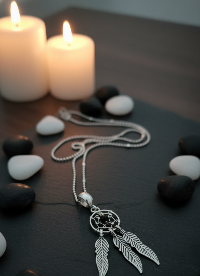 Collar Atrapasueños en Plata Italiana 925