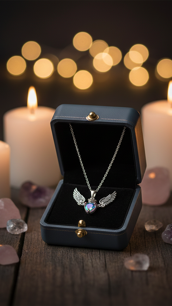 Collar Reinado del Corazón: Amor Alado & Soberanía