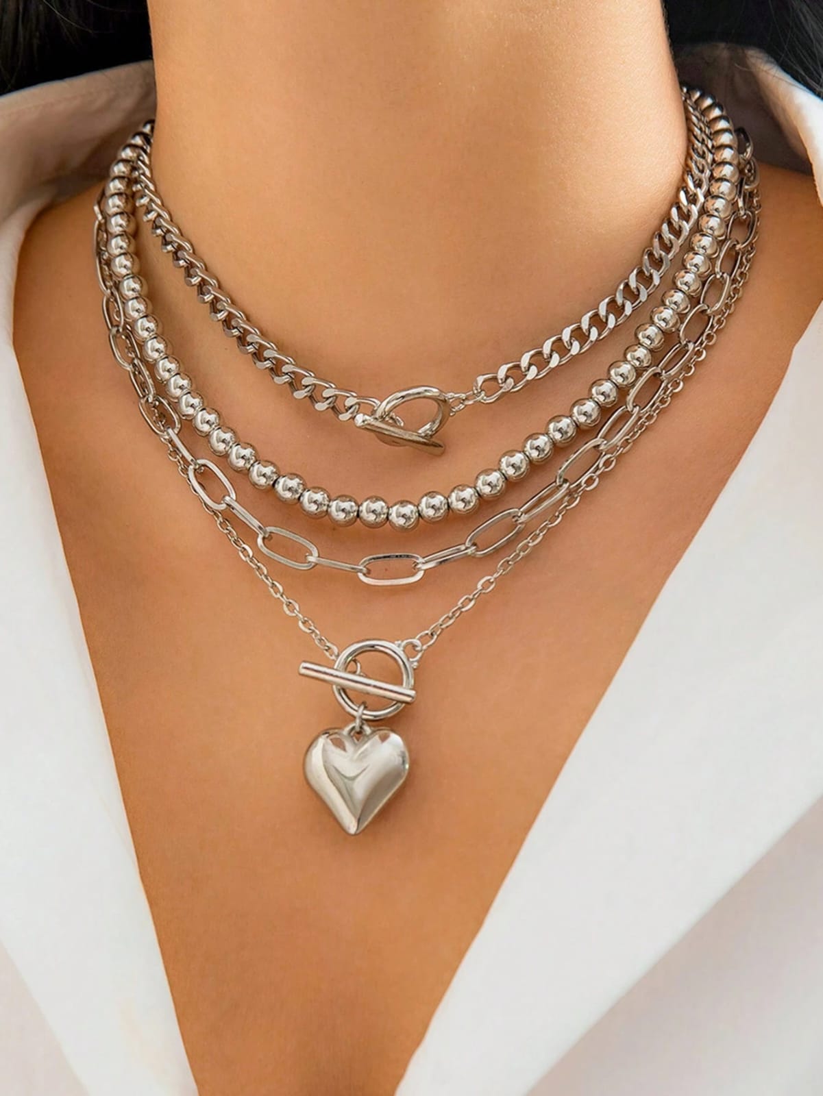 Collar Corazón de Plata