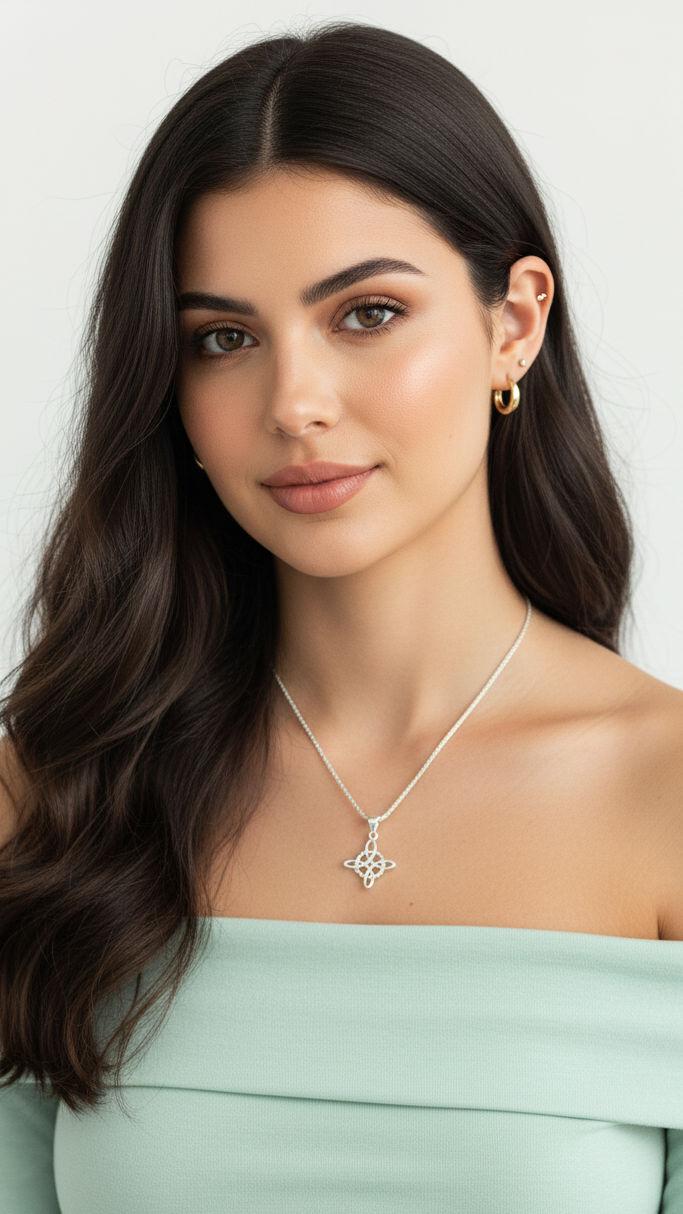 ⭐ Collar Nudo de Bruja – Protección Femenina