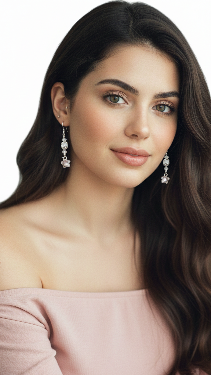 Aros Pureza Estelar: Cristales y Perlas para Iluminar tu Camino.