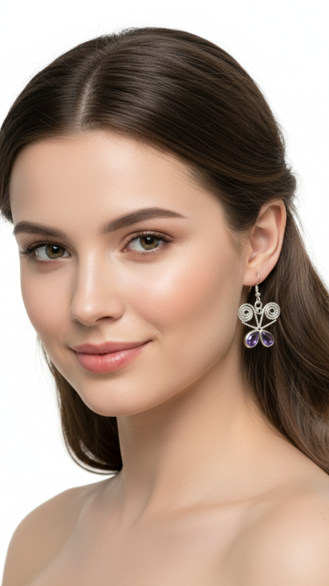 Aros de Mariposa Espiral - Transformación y Renacimiento del Alma