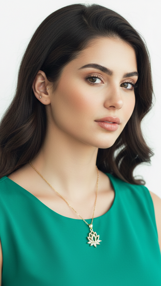 Colgante Flor de Loto Renacimiento Radiante